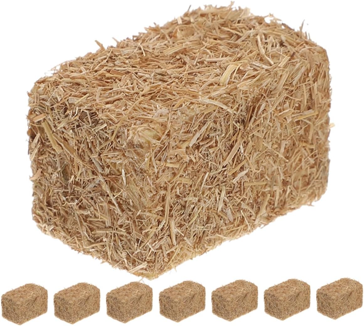 8 St ck Miniatur Heuballen 1.18X0.79X0.79In Realistische K nstliche Heuhaufen F r Puppenhaus Zubeh r DIY Landschaft Bauernhof Dekoration Handwerk Szene