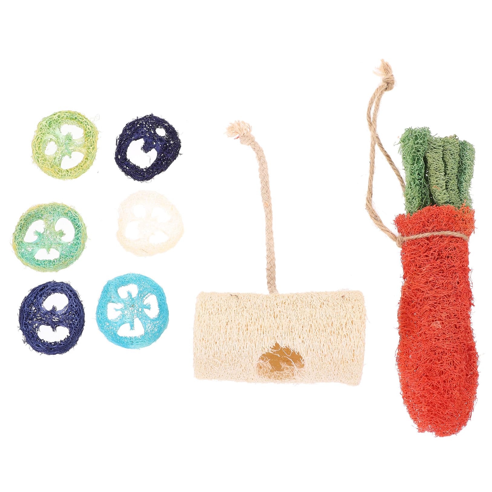 Milisten 8 Pièces Jouets pour Cobayes et Lapins Friandises pour Chinchillas Jouets D’intérieur pour Petits Animaux à Mâcher et Jouer Couleur Aléatoire