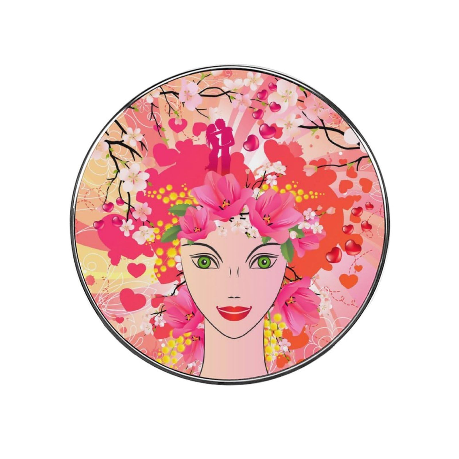 Flower Woman Refrigerator Magnet Decorative Locker Magnet For Kitchen And Office Home Décor