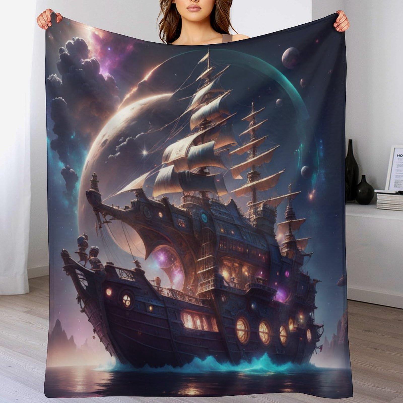 Couverture chaude voilier douce flannel pour moments de lecture cocooning