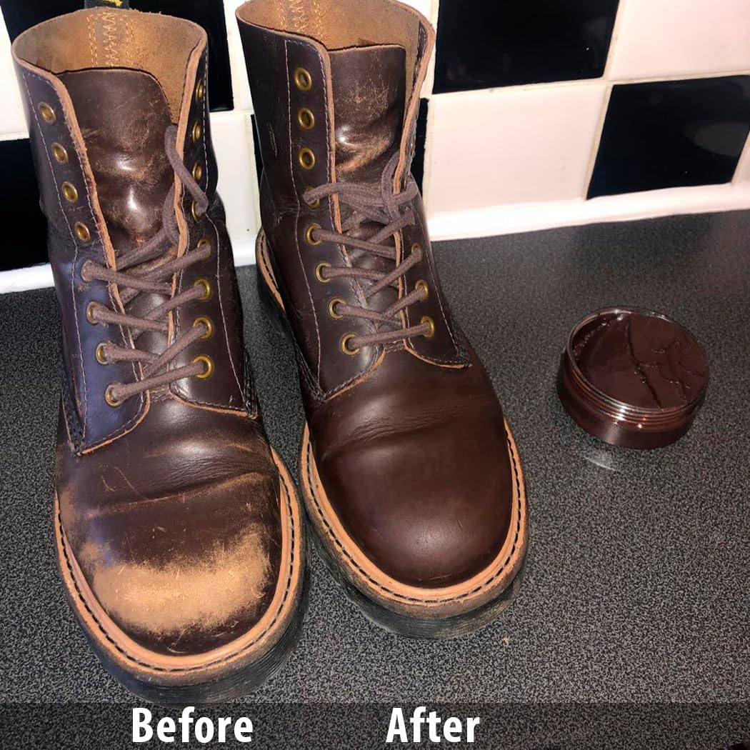 JobSite Premium Leather Boot & Shoe Polish Cream - Restores, Conditions & Polishes - 3 oz