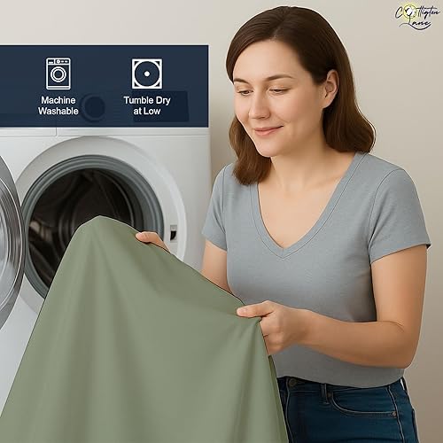 Miniatura 8 de Juego de sábanas divididas tamaño Queen de 5 piezas para camas ajustables, 400 hilos, 100% algodón, con 2 sábanas bajeras, 1 sábana encimera y 2