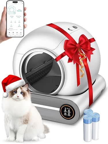 Automatic Litter Box, (2026) Multi-Function Upgrade Robot Self Cleaning Litter