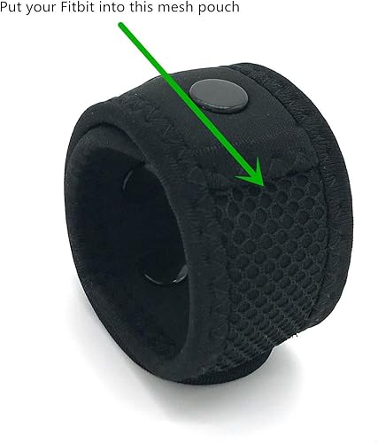 Miniatura 3 de Wanty Pulsera de brazo con hebilla ajustable, correa de tobillo con bolsa de malla para Fitbit ONE/Fitbit Flex 2/Fitbit ALTA/ALTA HR/Activity