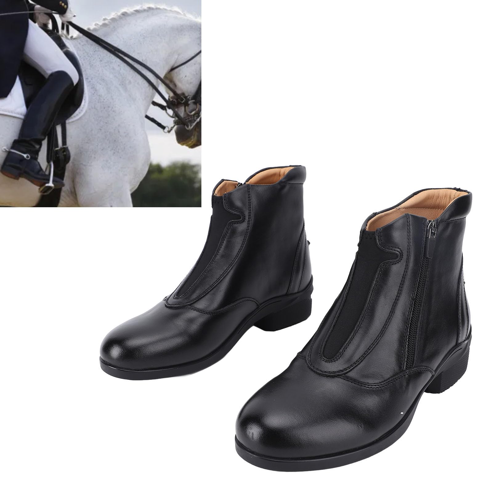 Cómodas Botas Cortas de Paddock con Rendimiento Antideslizante Superior para Montar a Caballo