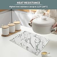 Vista 94 de Faux Leather Placemats and Coasters Set of 2, Round Leather for Dinner Table Mats Heat Resistant Non-Slip Washable Insulation Coffee Mats Kitchen