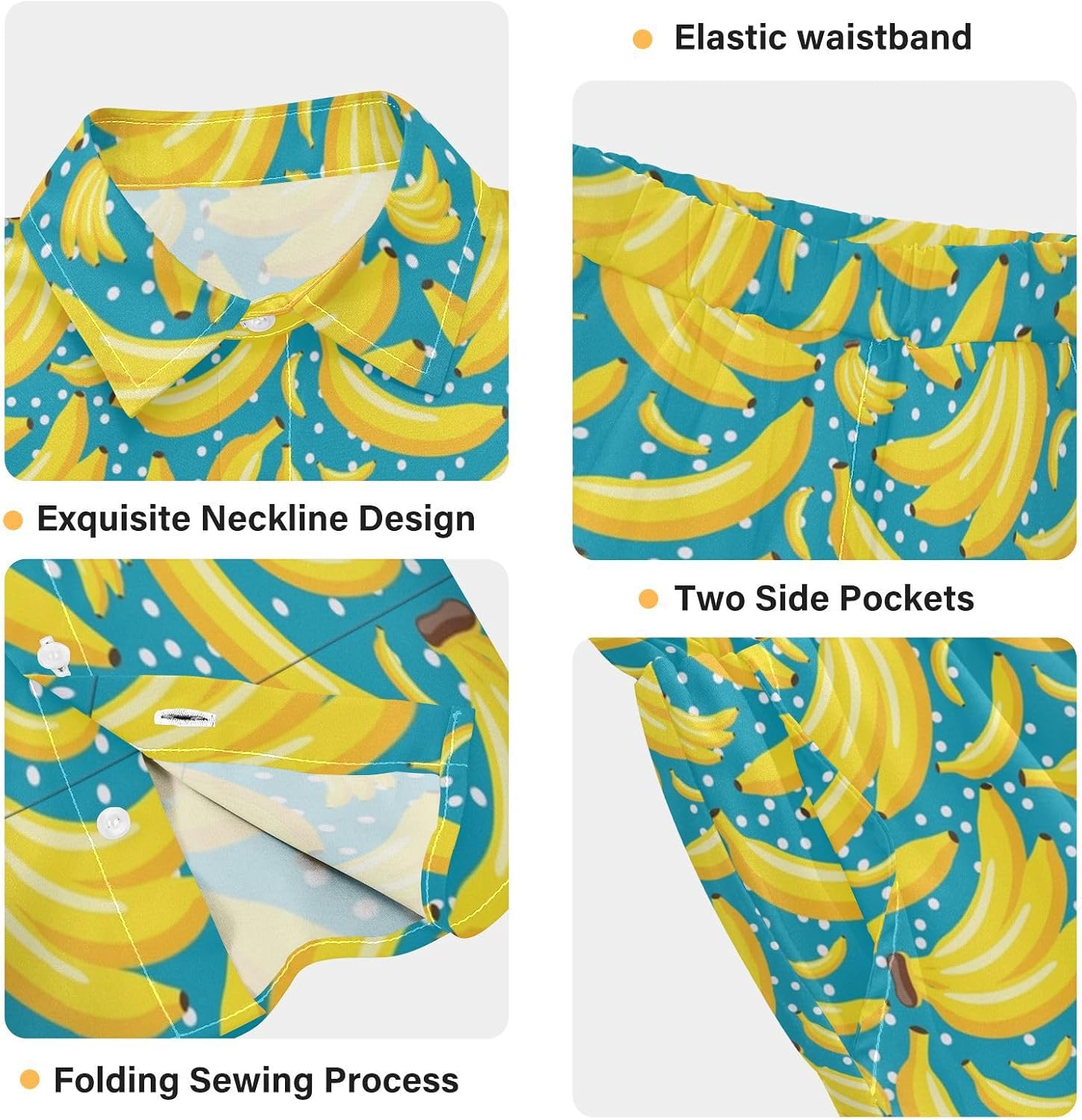 visesunny Fashion Boys Summer Print Shirt Outfits Clothes Short Sleeve Button Down Tops Shorts Set 3-10Y image 5