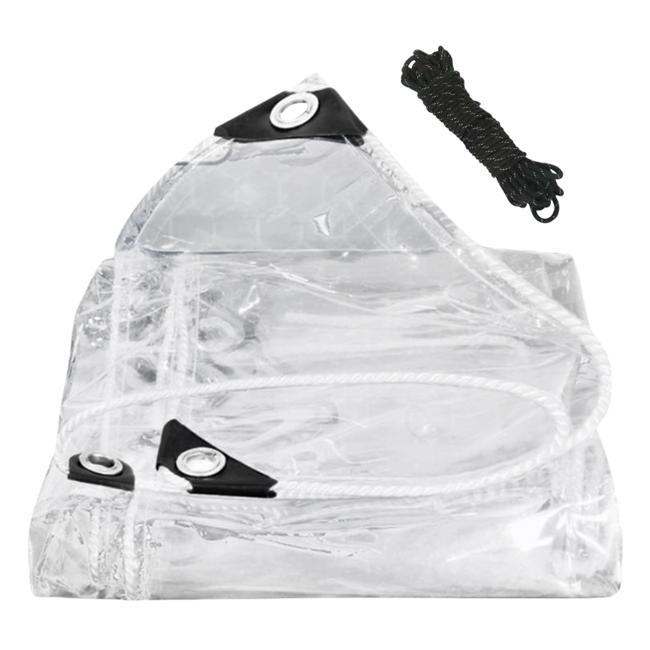 Lona transparente anticongelación de 100 x 230 cm para evitar que la lluvia pudra tus plantas