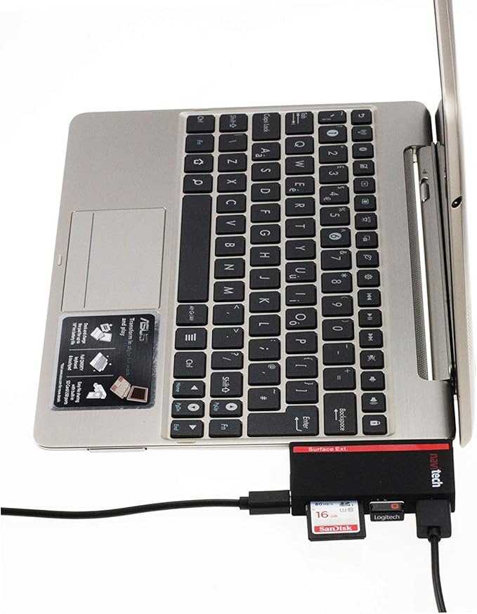 Navitech Hub USB 3.0 2 en 1 para Laptop Tablet miniatura 3
