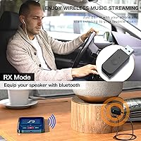 Vista 3 de Receptor de transmisor Bluetooth V5.3 2 en 1, adaptador Bluetooth USB, transmisor de audio inalámbrico para TV a auriculares Bluetooth, baja
