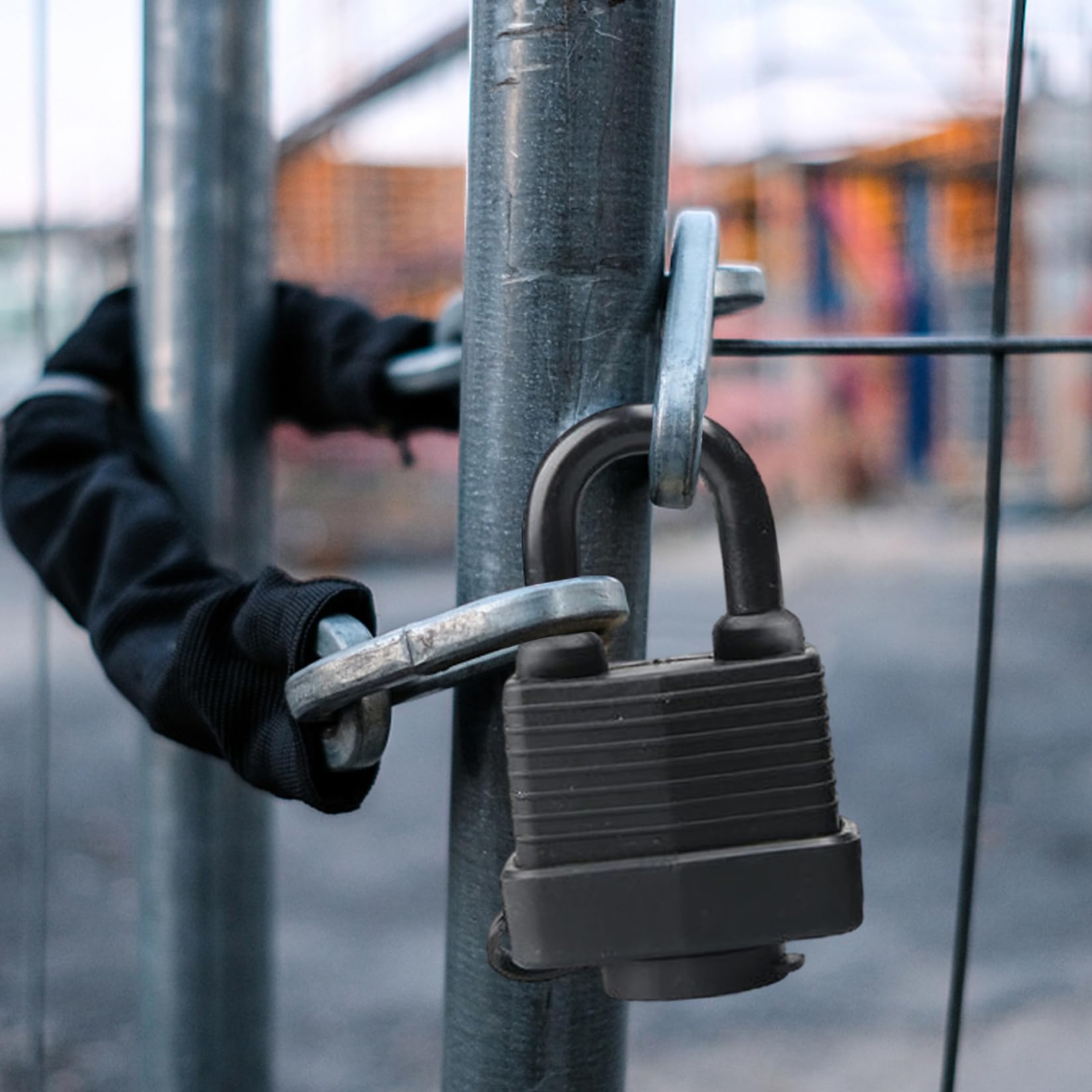 Lucchetti con chiave uguale da 6 pezzi, lucchetti di sicurezza esterni resistenti alle intemperie, set di grimaldelli di sicurezza per scuola, armadietto della palestra, garage, capannone, recin