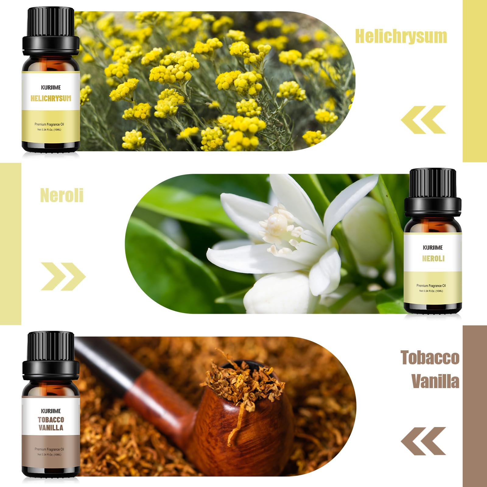 Amazon.com: KURJIME Essential Oil Set, Earthy Scents Fragrance Oil