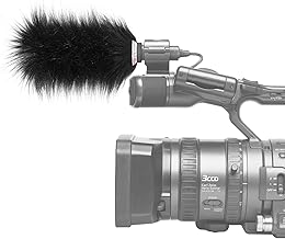 Microphone Fur Windscreen Windshield for Panasonic AG-HPX500 (external microphone) | Made in Germany