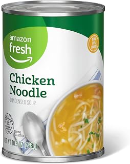 Amazon Fresh, Chicken Noodle, Condensed Soup, 10.5 Oz (Previously Happy Belly, Packaging May Vary)