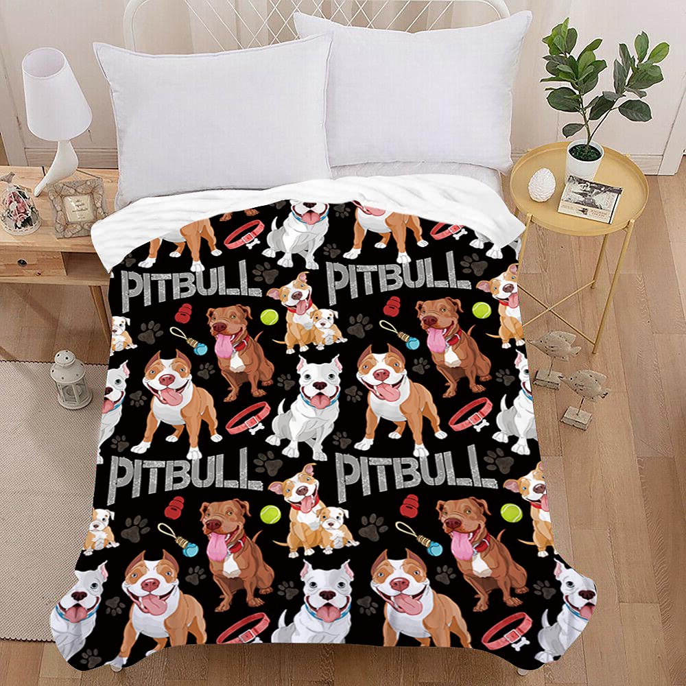 Treer Coperta Plaid In Flanella 3D Con Stampe Di Cani - Morbida Microfibra Per Divano E Letto (Yorkshire Terrier, 130x150 Cm)