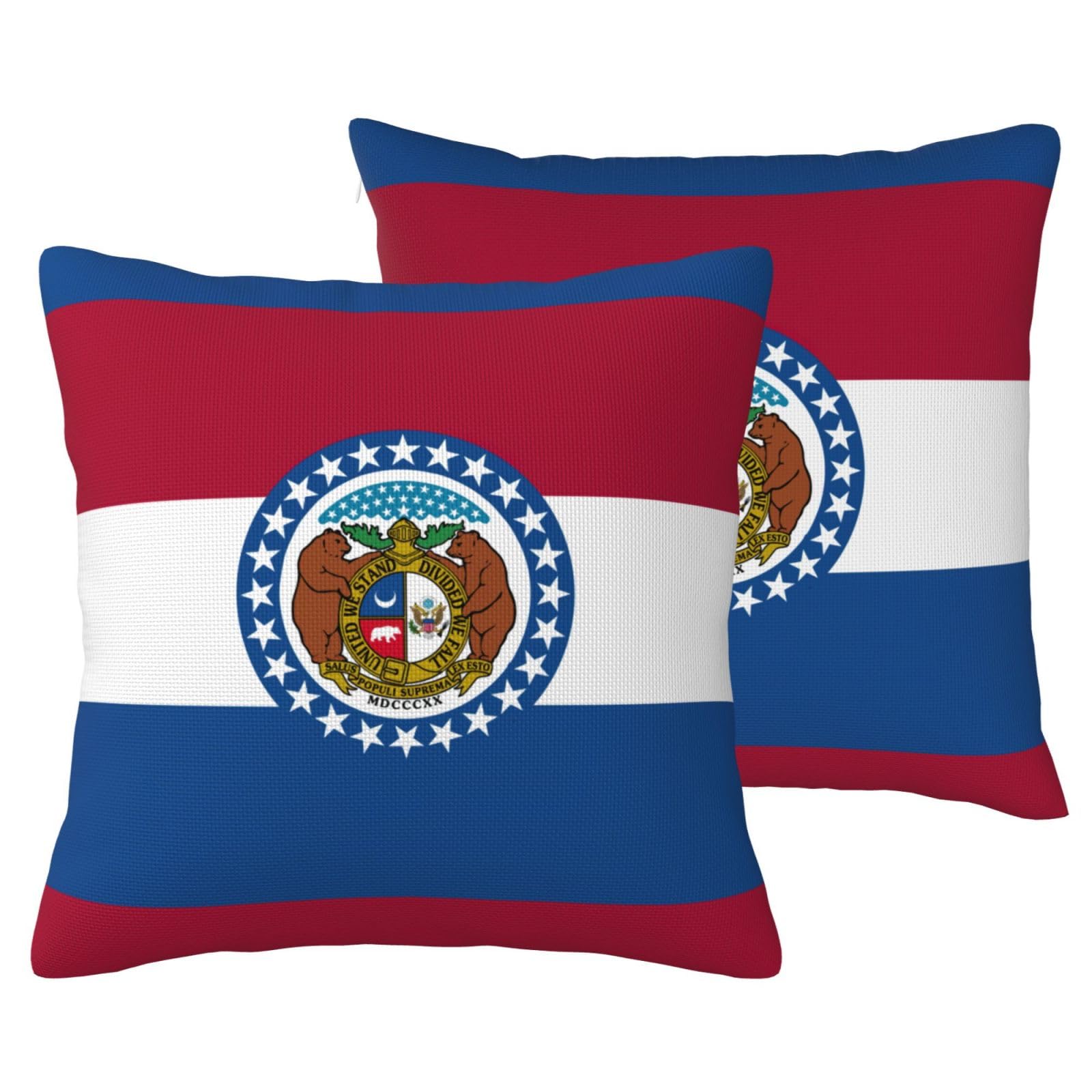 Housse de coussin lin Missouri lot de 2 pour sublimer le lit de votre chambre