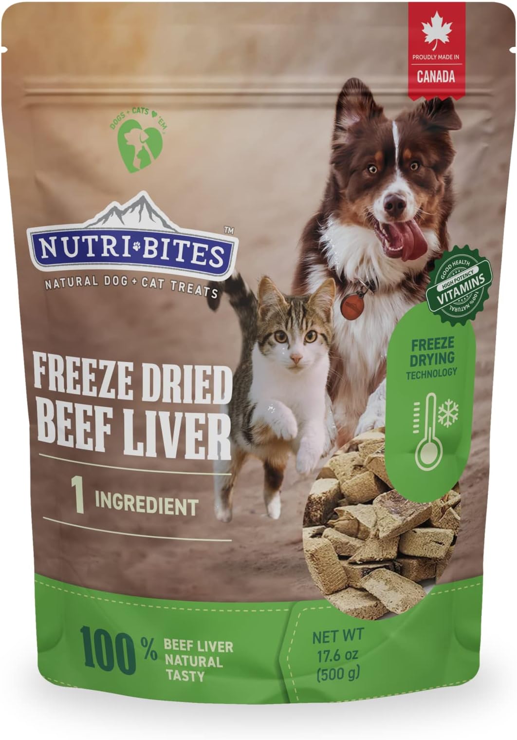 One Rewards Chicken Liver Freeze Dried Dog Treats, 20