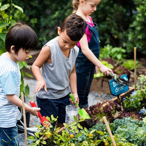 Miniatura 6 de Palas de mano de jardín de metal con paleta colorida, 10 herramientas de jardín para niños, adolescentes, adultos, plantación de suelo, caja de arena