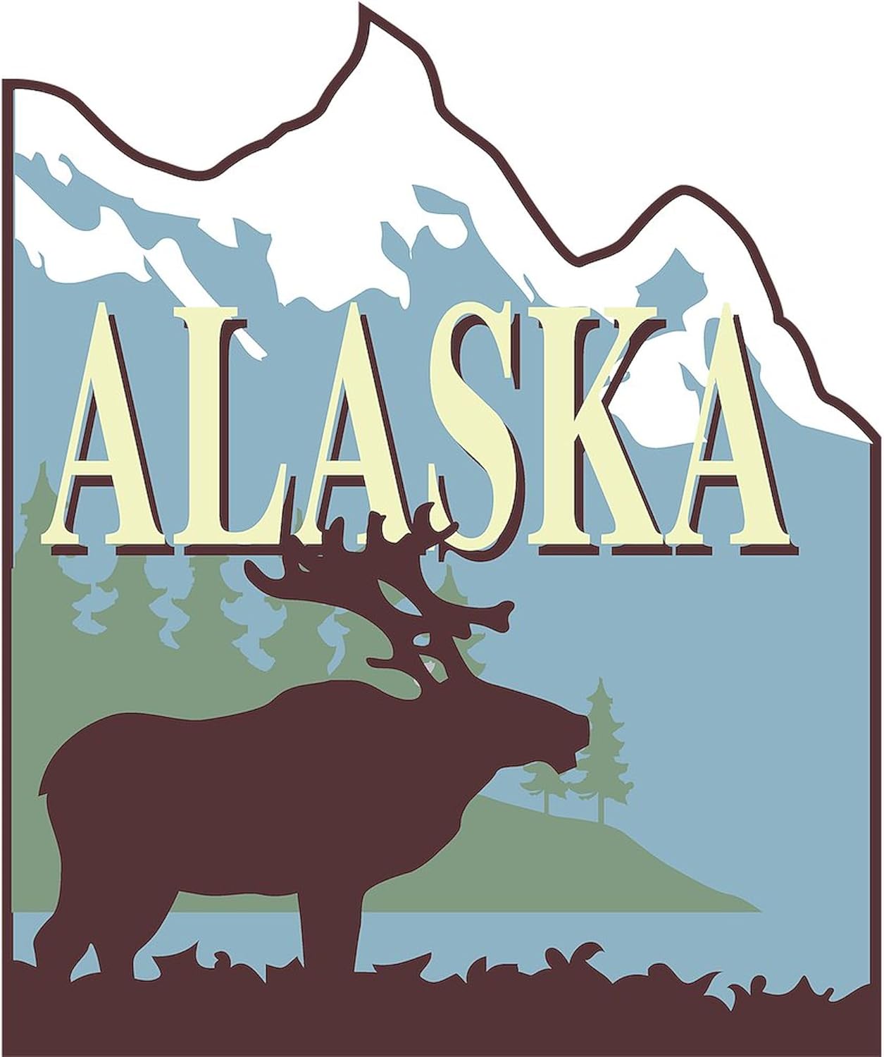 CafePress Alaska 30"x60" Absorbent Cotton Back, Soft Beach, Pool Towel