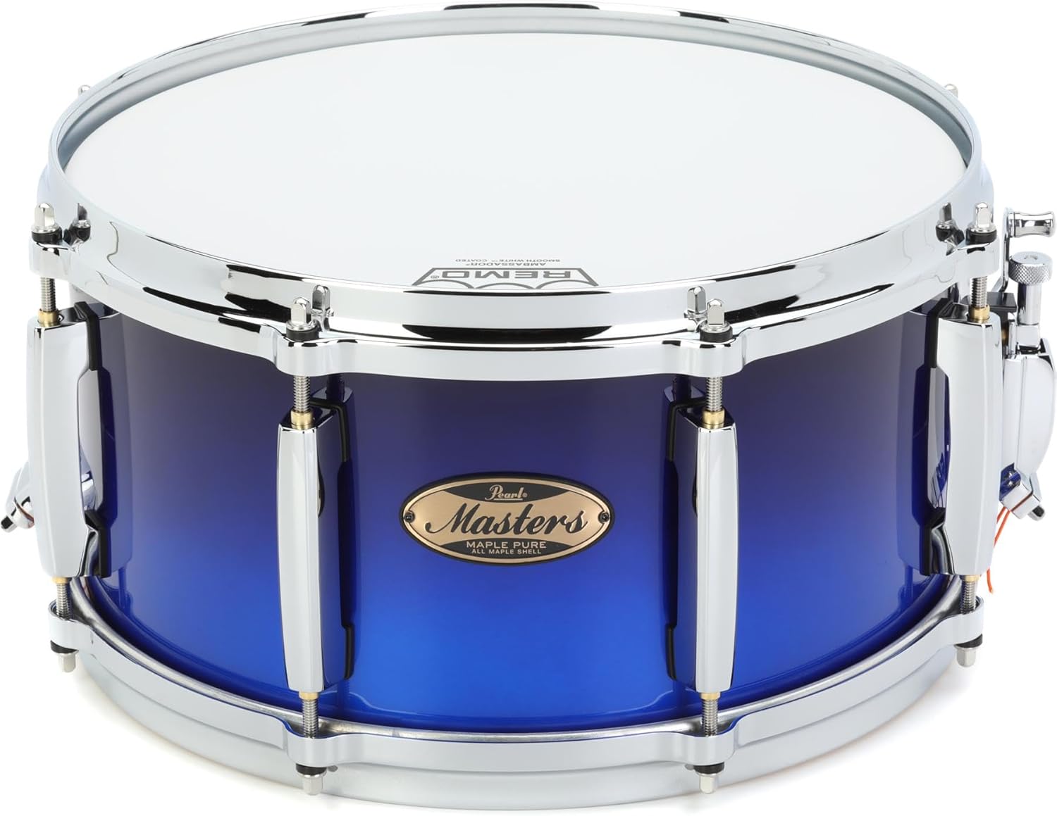 Pearl Masters Maple Pure Snare Drum – 6.5 x 13-inch – Kobalt Blue Fade Metallic