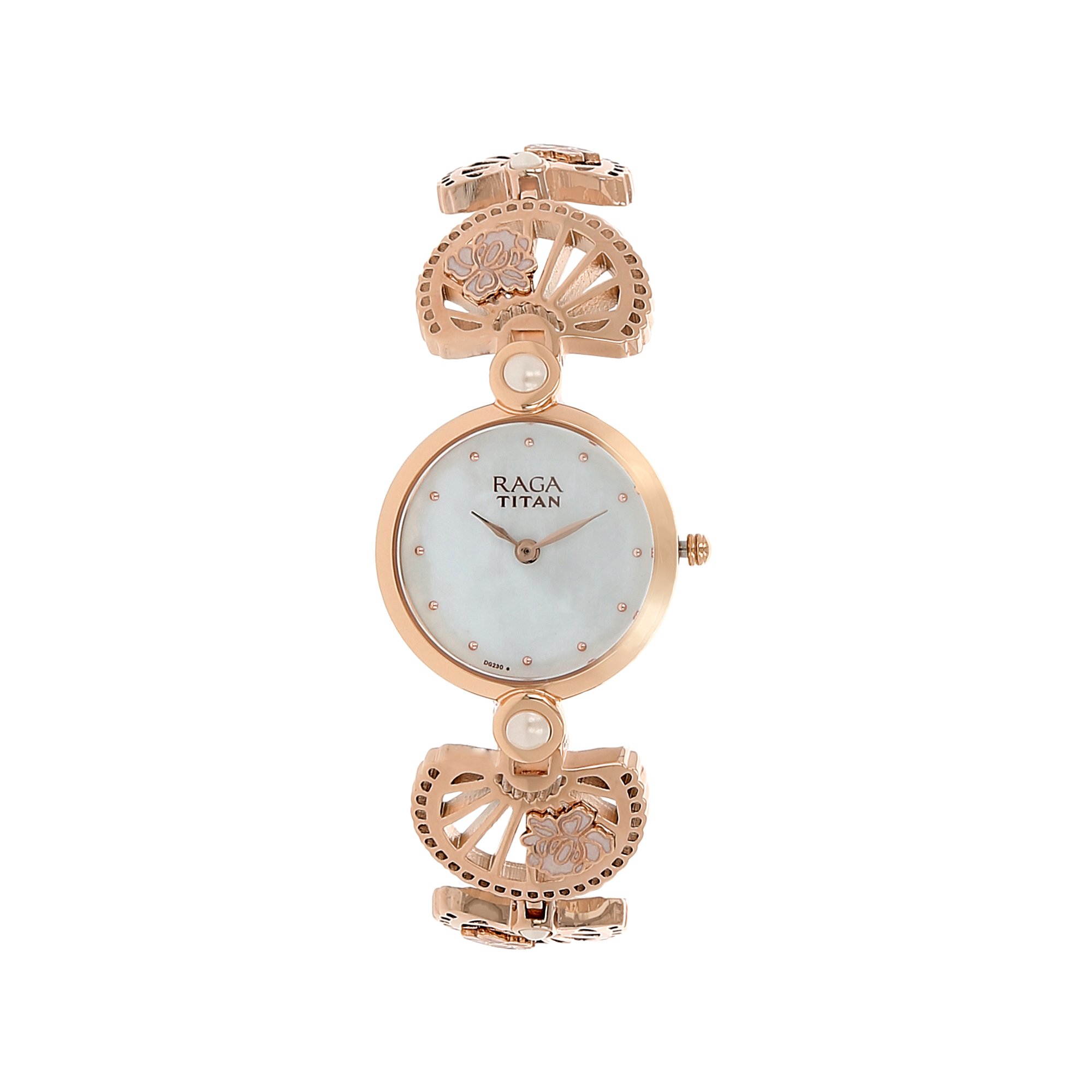 Titan Raga Aurora Mother Of Pearl Dial Women Analog Watch With Metal Strap-Ns2567Wm01, Band Color:Rose Gold (B01MSK9YMG) Amazon Price History, Amazon Price Tracker