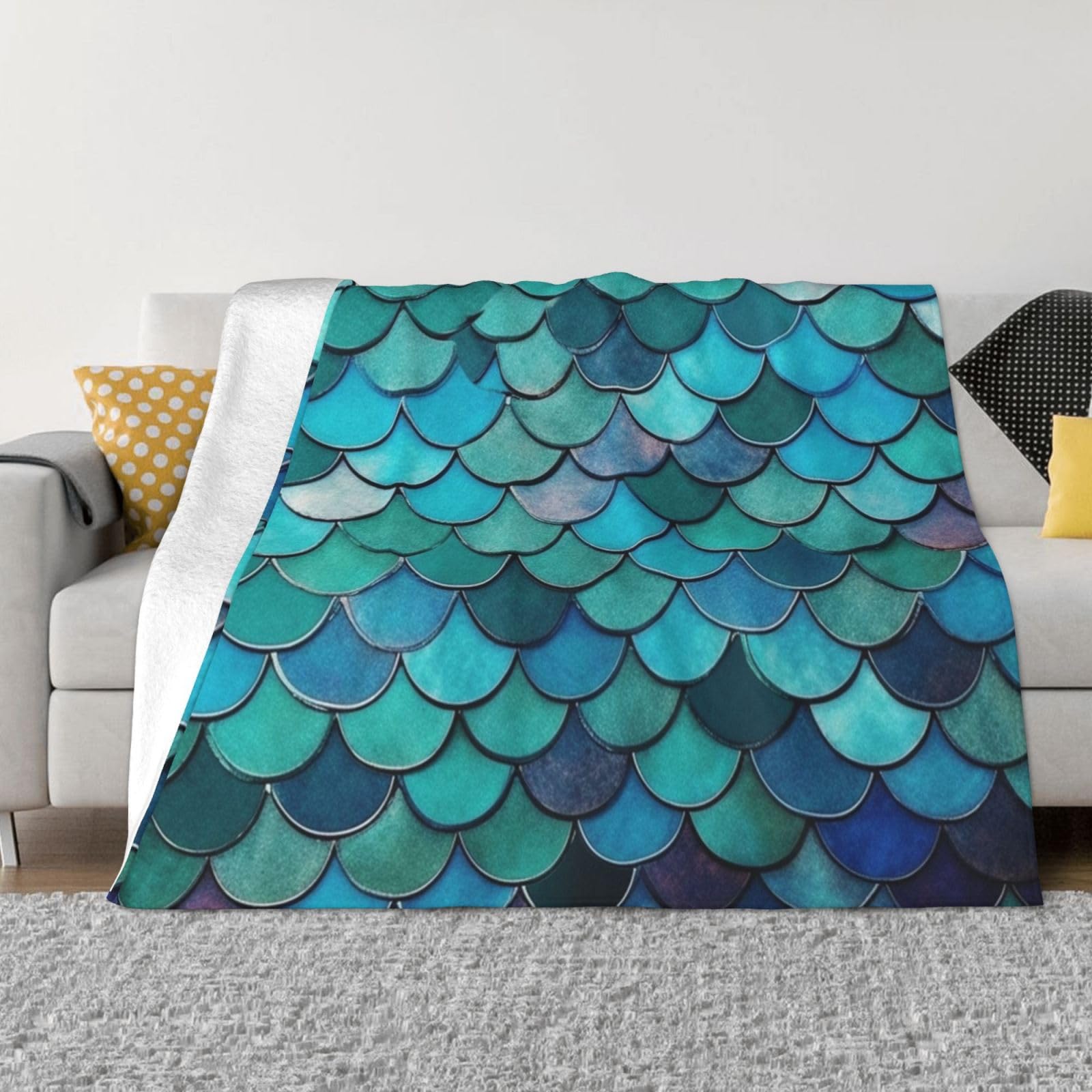 Couverture en micro polaire sirène ultra chaude pour les nuits fraîches