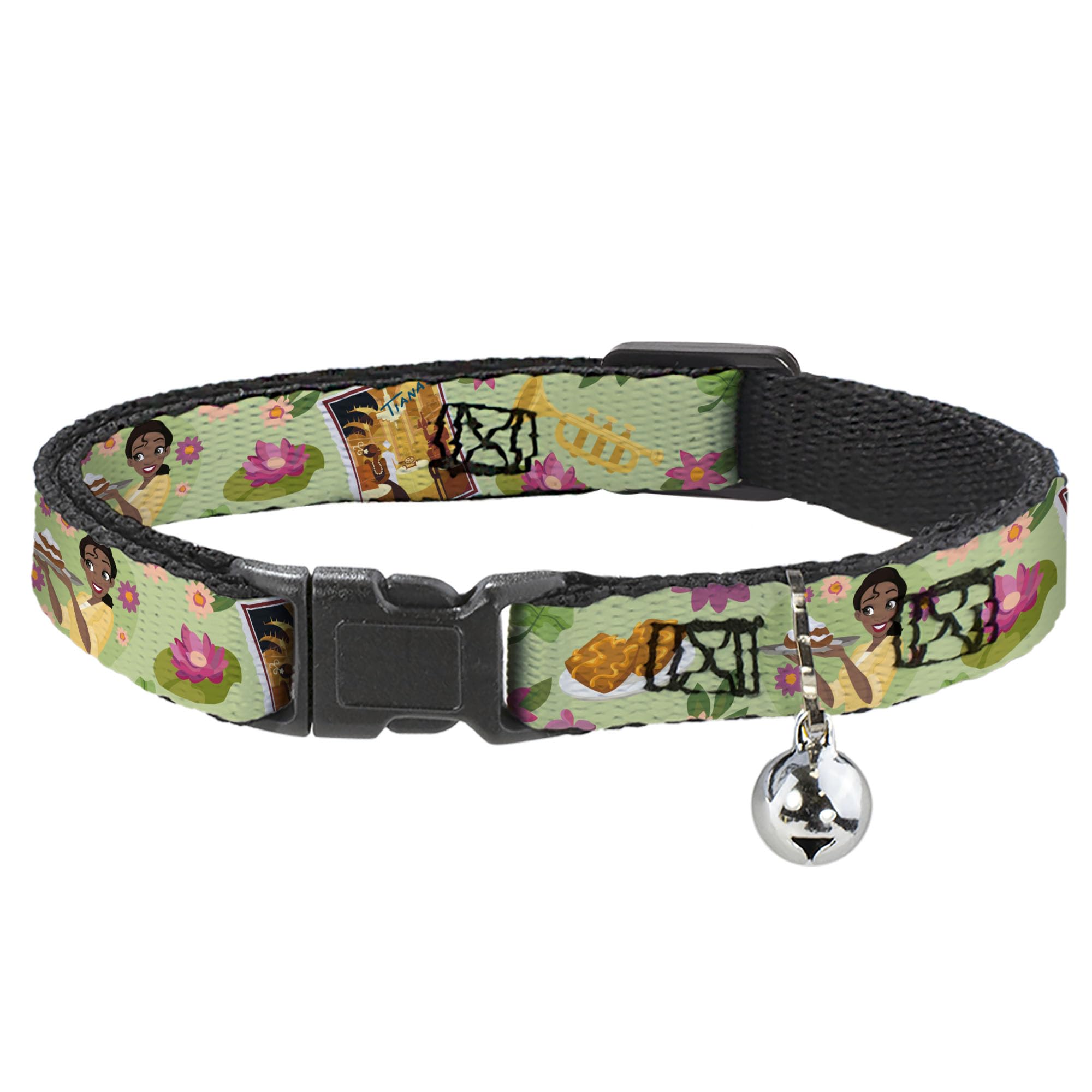 Collar de gato para paseos seguros diseño Princesa y la Rana Disney