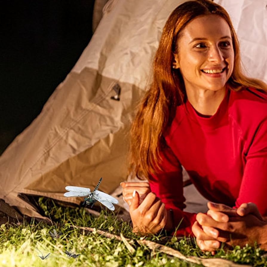 Amazon.co.jp: VAABKL(みき) ガラスのトンボの置物 - 鳥よけ装置模擬