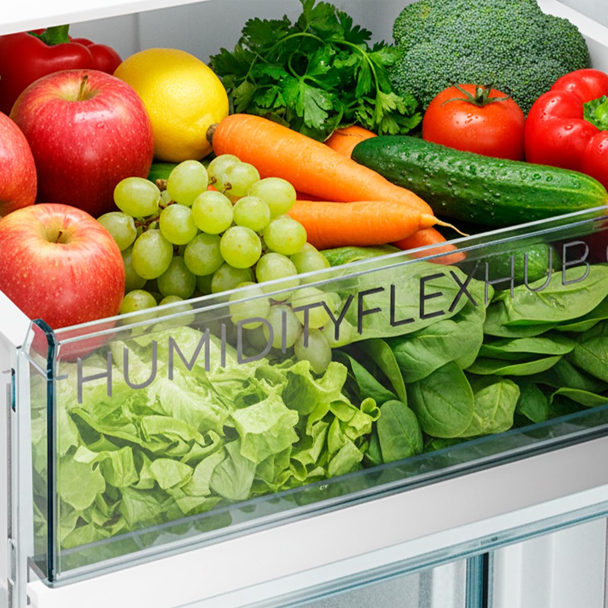 Cecotec Frigorifero Combinato con Dispenser Acqua 322L Bolero CoolMarket Combi 322i WD Inox D. Altezza 185,5cm, Larghezza 59,5cm, Tecnologia Multi Airflow, HumidityFlex HUB, LED Interno