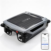 Solar Pool Skimmer Robot, App Control 24/7 Auto Cleaner