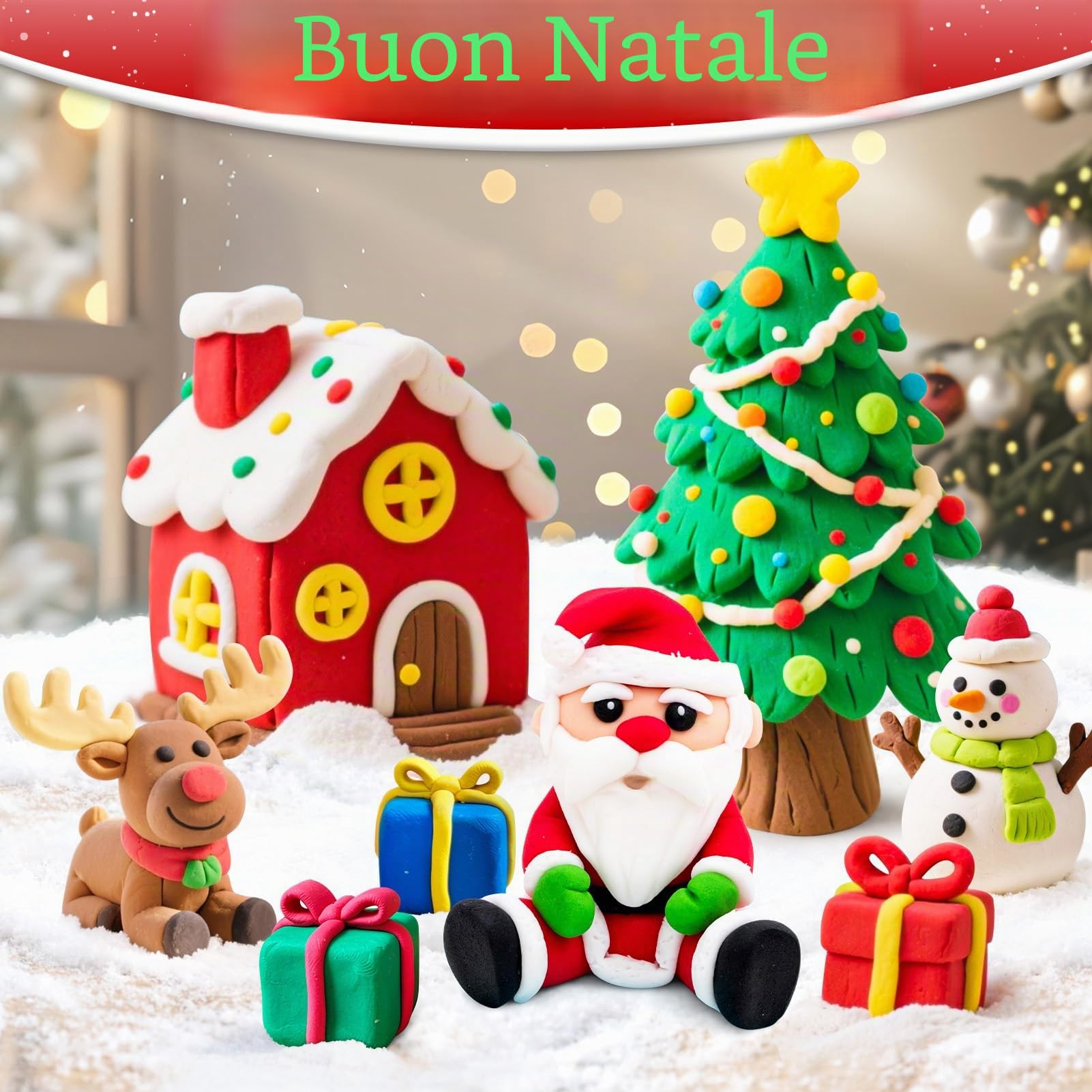 Argilla da Modellare – 52 Colori Pasta Modellabile Magica Essiccante all'Aria per Bambini, Regalo per Ragazzi e Ragazze dai 3 ai 12 Anni