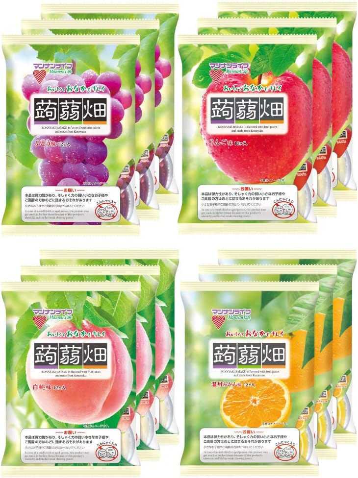 期間限定 マンナンライフ 蒟蒻畑 ぶどう味 25g 12個入 1袋 Qdtek Vn