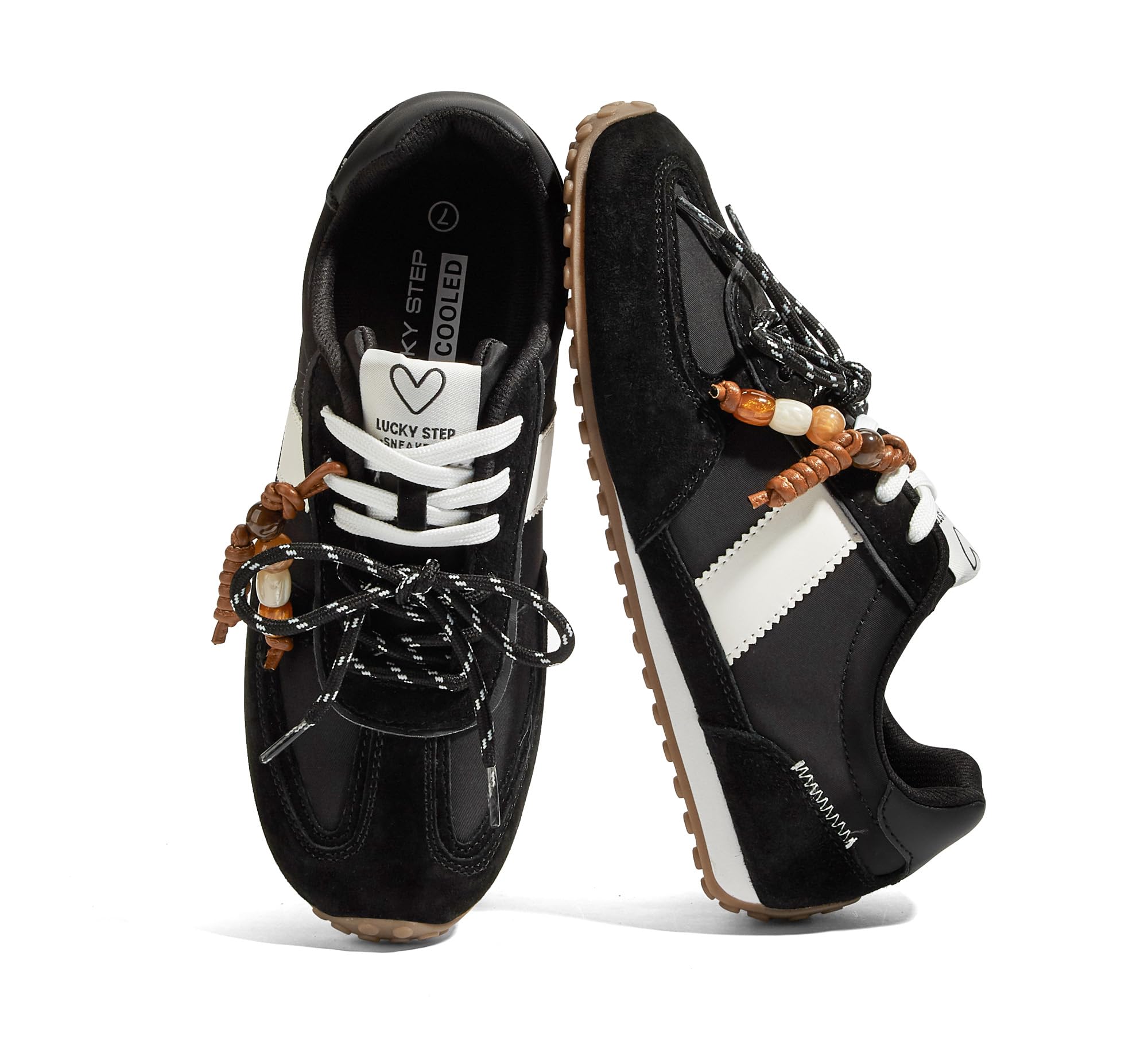 Tenis de moda retro elegantes de gamuza para caminar con confianza 8