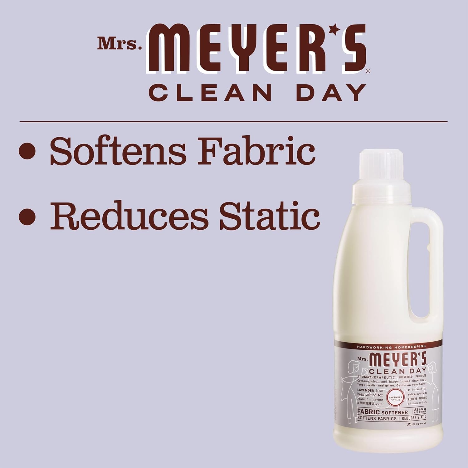 Mrs. Meyer's Lavender Fabric Softener 32 oz. (Pack of 6)
