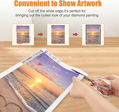 Miniatura 10 de GHHKUD Paquete de 2 marcos de pintura de diamante, marcos para lienzo de pintura de diamante de 11.8 x 11.8 in, marco de arte magnético de diamante