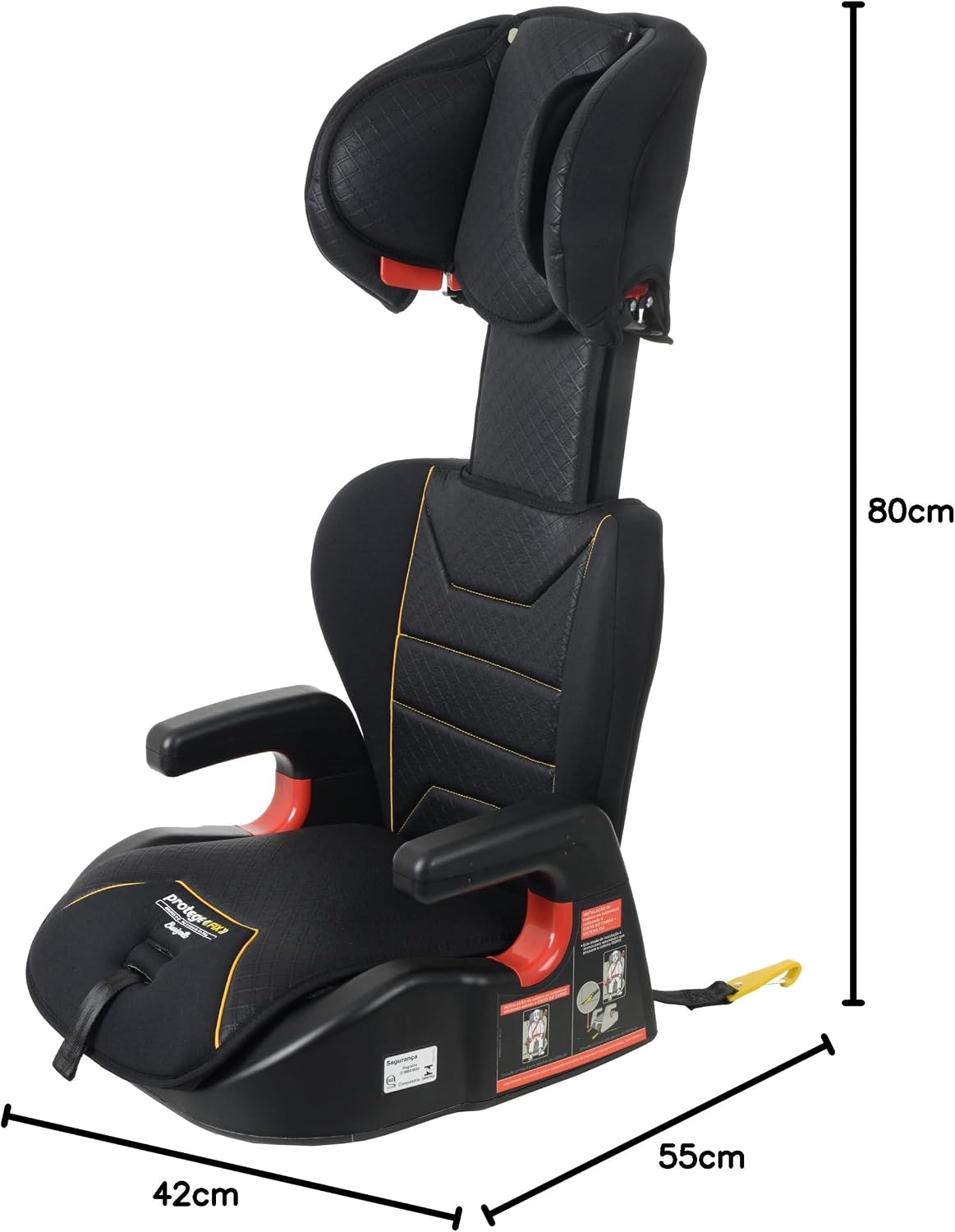 Cadeira para Auto Protege Fix Preta Burigotto