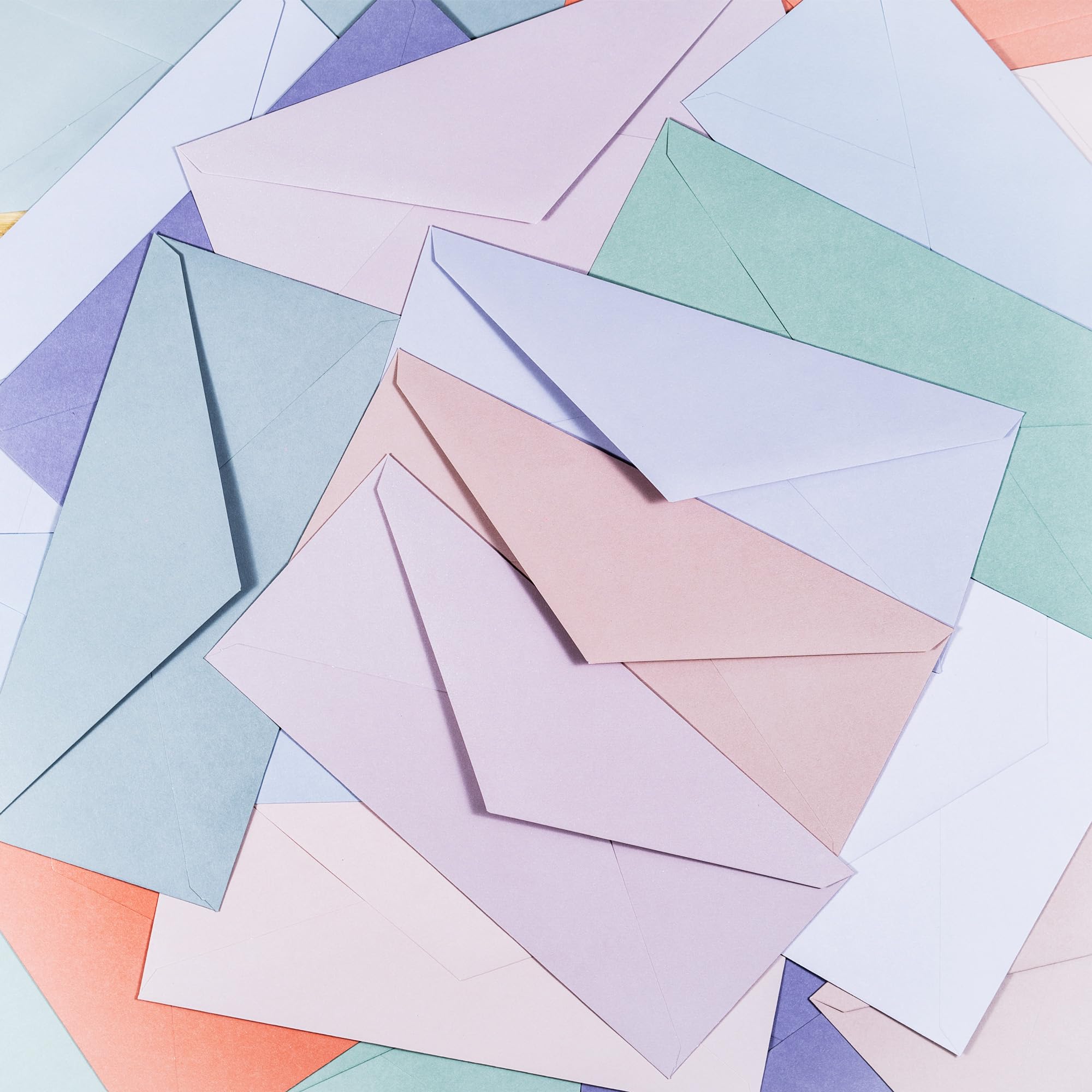 Lot de 100 enveloppes professionnelles #10, 11,4 x 24,9 cm, 10 couleurs pastel