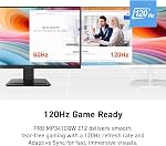 Moniteur d'ordinateur msi PRO MP341CQW E12 34 pouces VA 3440 x 1440 (UWQHD), 120 Hz, Adaptive-Sync, HDMI, DisplayPort, montable VESA, haut-parleur, 1 ms, blanc