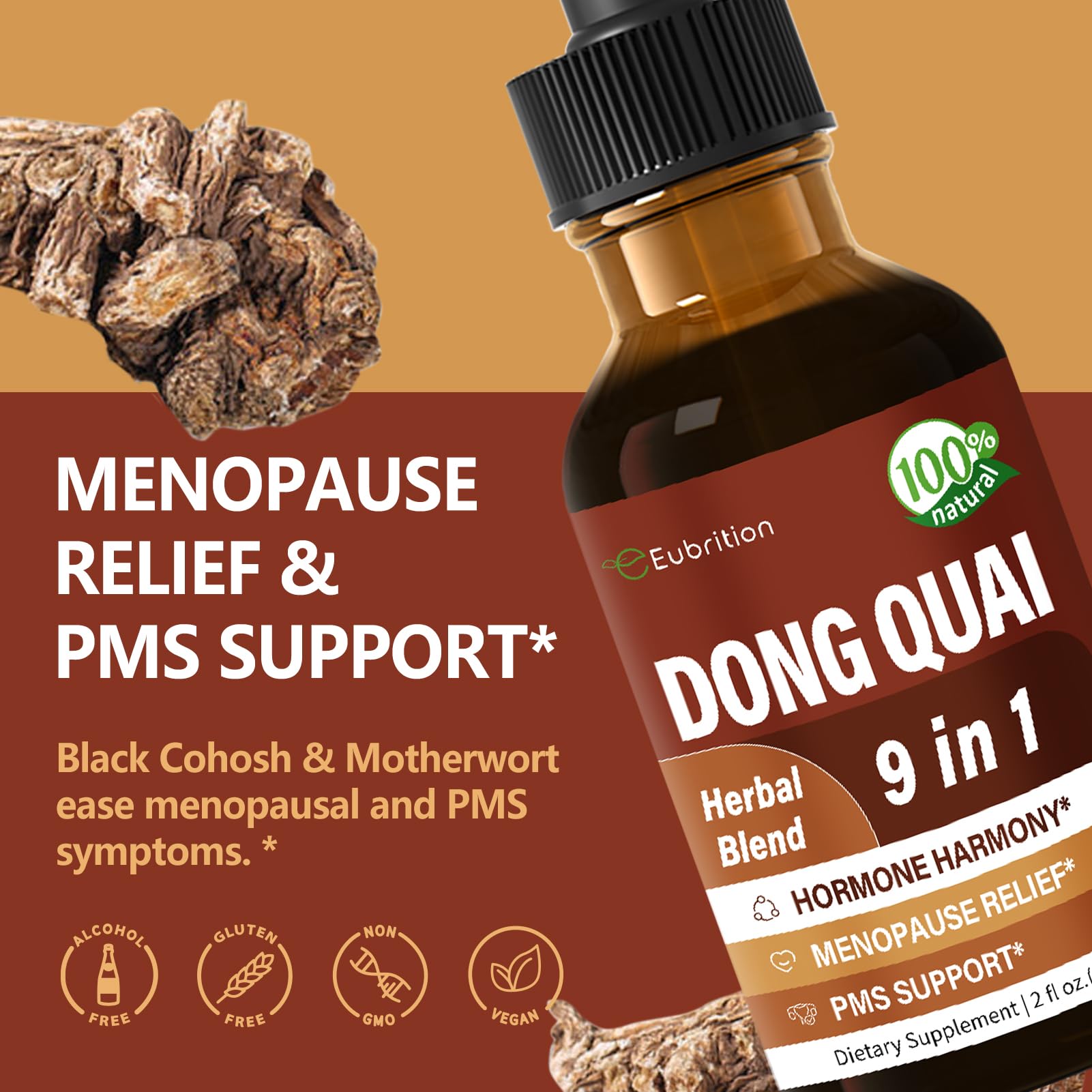 Dong Quai Liquid Drops for Women Health Support. 2oz — Amazon image 2