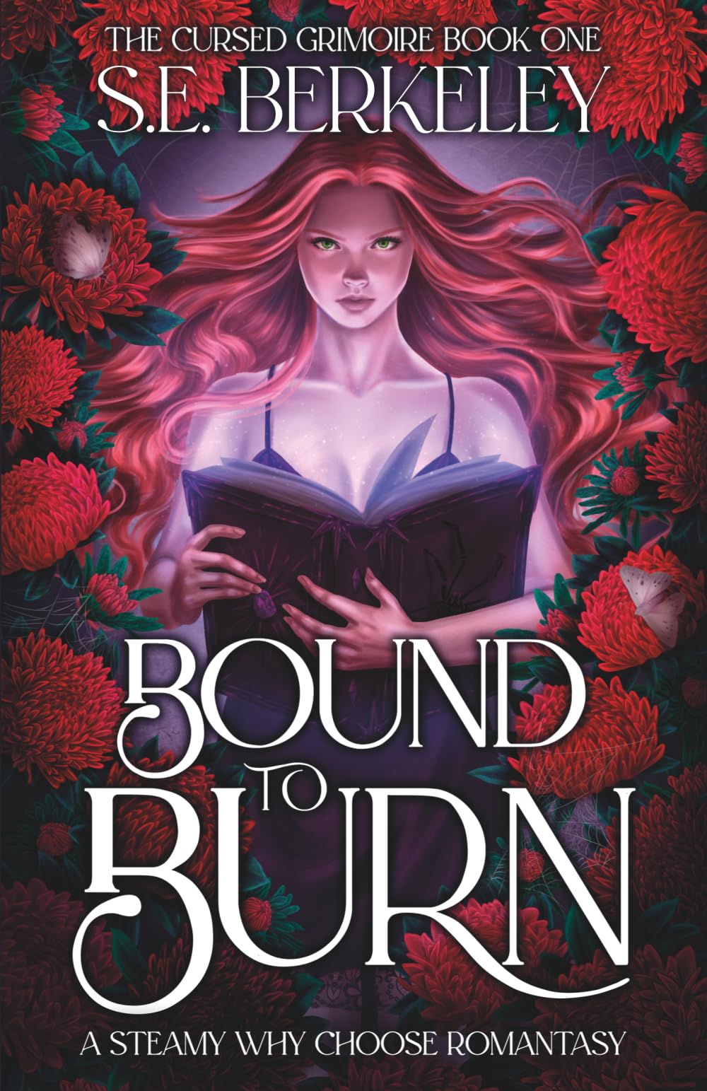 Bound to Burn: A steamy why choose romantasy: 1 (The Cursed Grimoire)