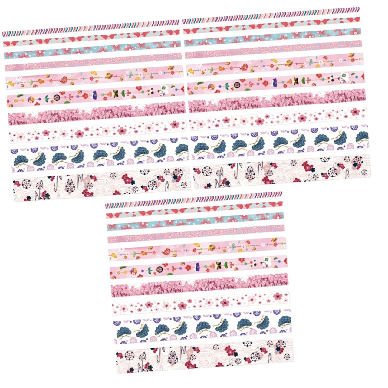 STOBOK 10rotoli Washi Tape Decorativo Nastro Adesivo Per Fai Te Decorazioni Regali Scrapbook Motivo Albero Di Ciliegio
