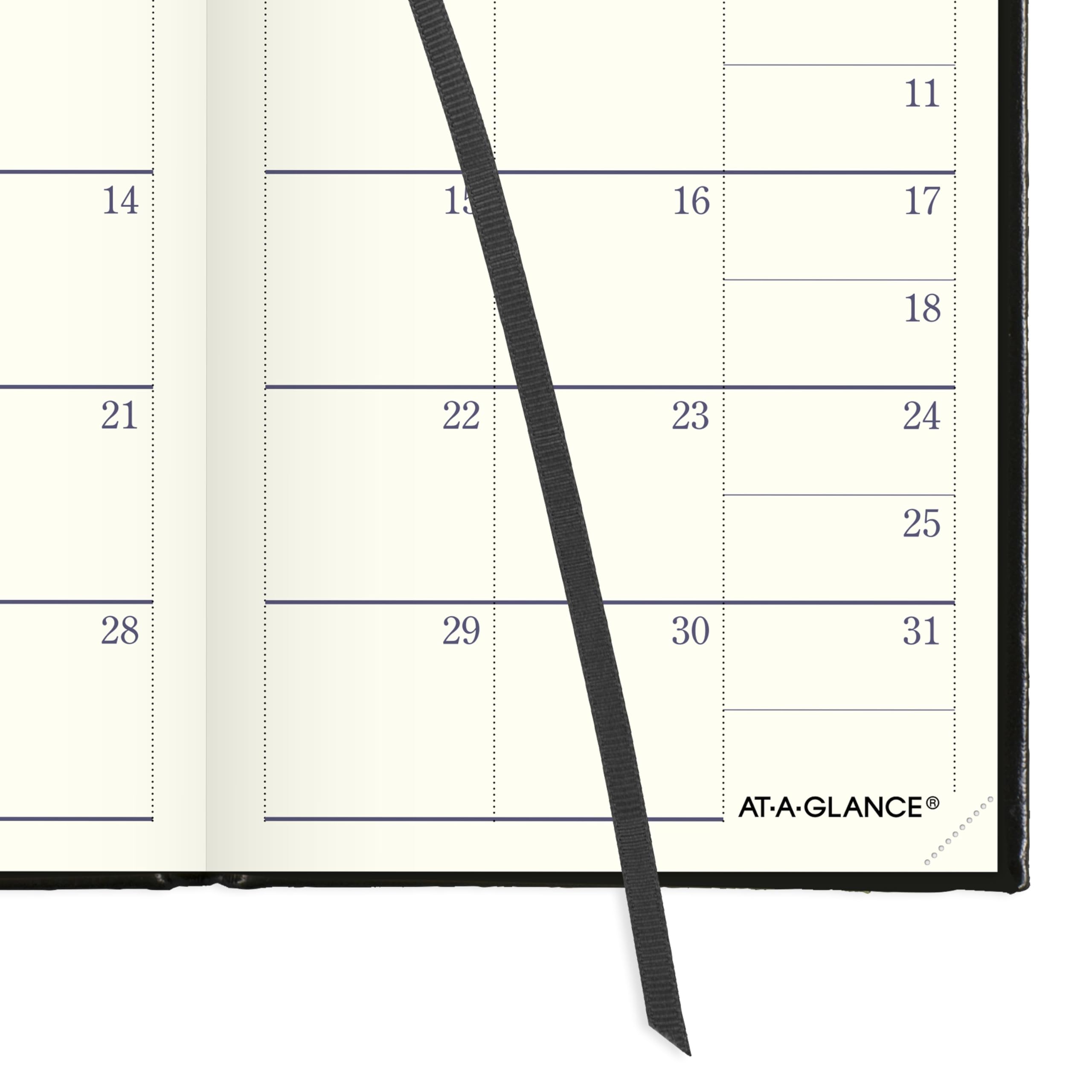 AT-A-GLANCE Terminplaner 2026, feiner Terminplaner, wöchentlich und monatlich, 7,6 x 12,7 cm, Taschenformat, Hardcover, Schwarz (7011110526)
