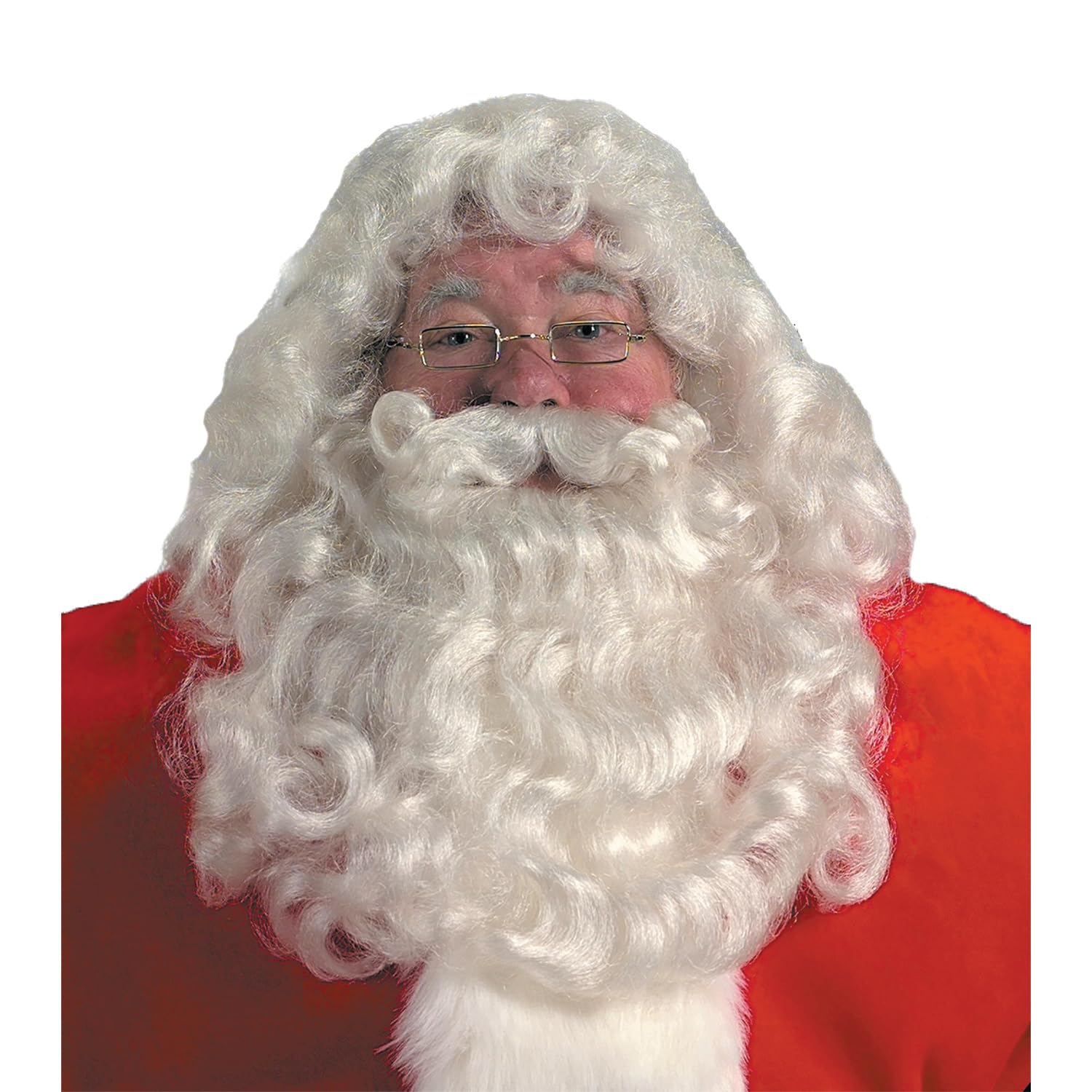 Halco Professional Santa Wig and Beard Set Costume Accessory,Red,One Size