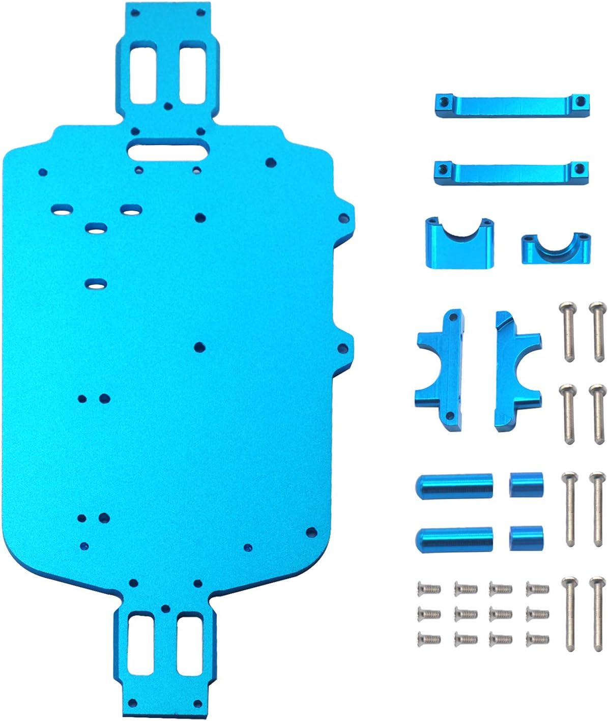 Metal RC Car Chassis Plate Upgrade Parts Compatible with Wltoys A949 A959 A969 A979 K929 A959-B A969-B A979-B K929-B 1/18 RC Car