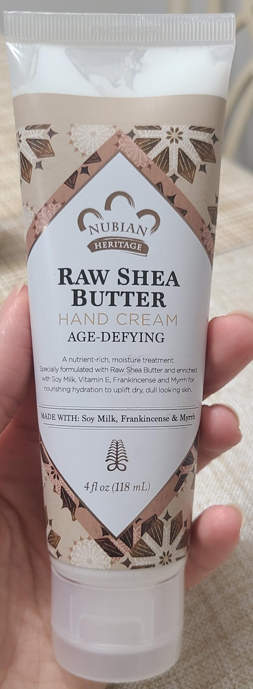 Nubian Heritage Hand Cream, Raw Shea and Myrrh, 4 Ounce