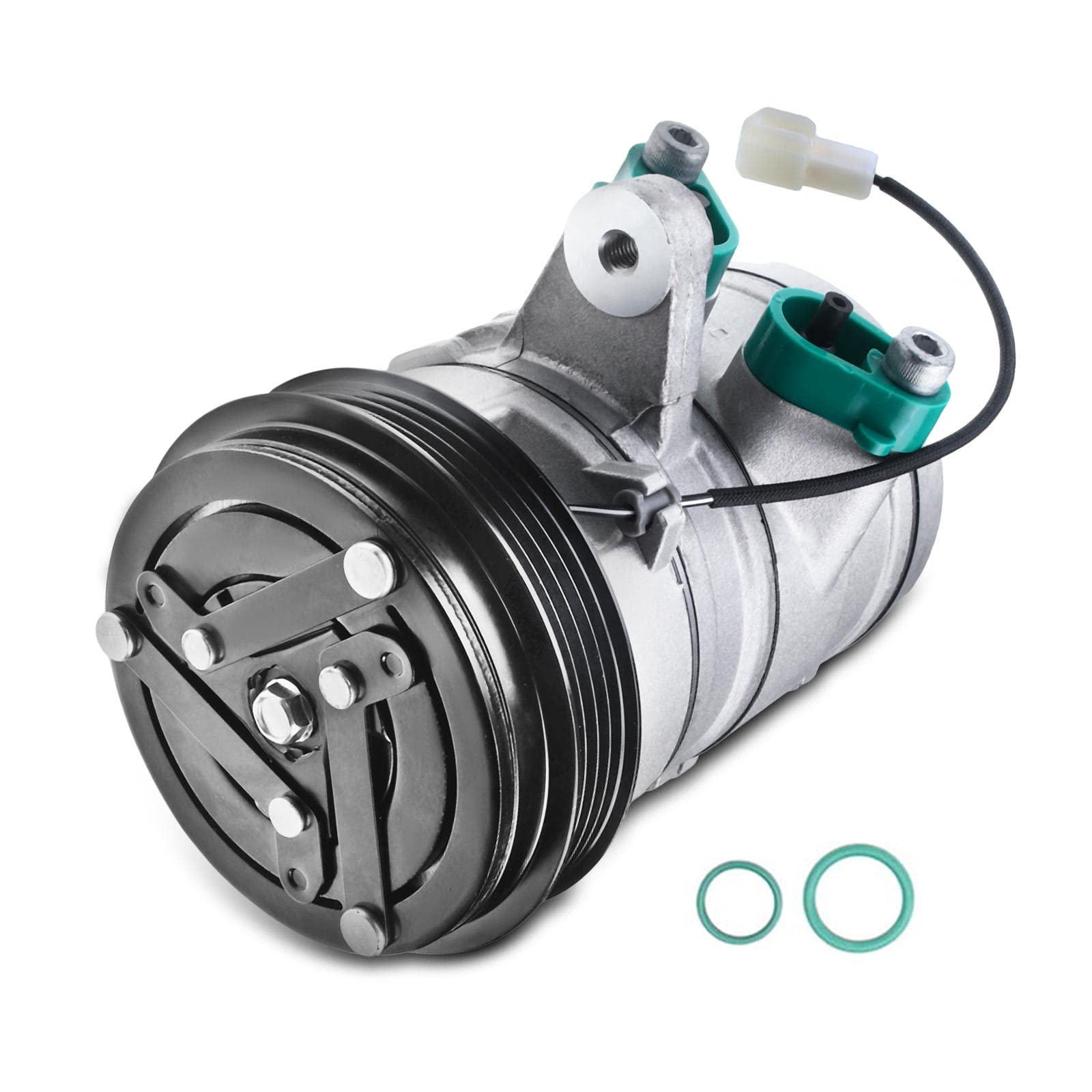Frankberg Sistemas de aire acondicionado Compresor de aire acondicionado con embrague Gasolina Compatible con Matiz M200 M250 Matiz M100 M150 Spark Replace# 8200436108incl. aceite premezclado