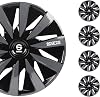 Sparco Wheel Covers Lazio - 13-inch - Black/Grey - Set of 4 pieces