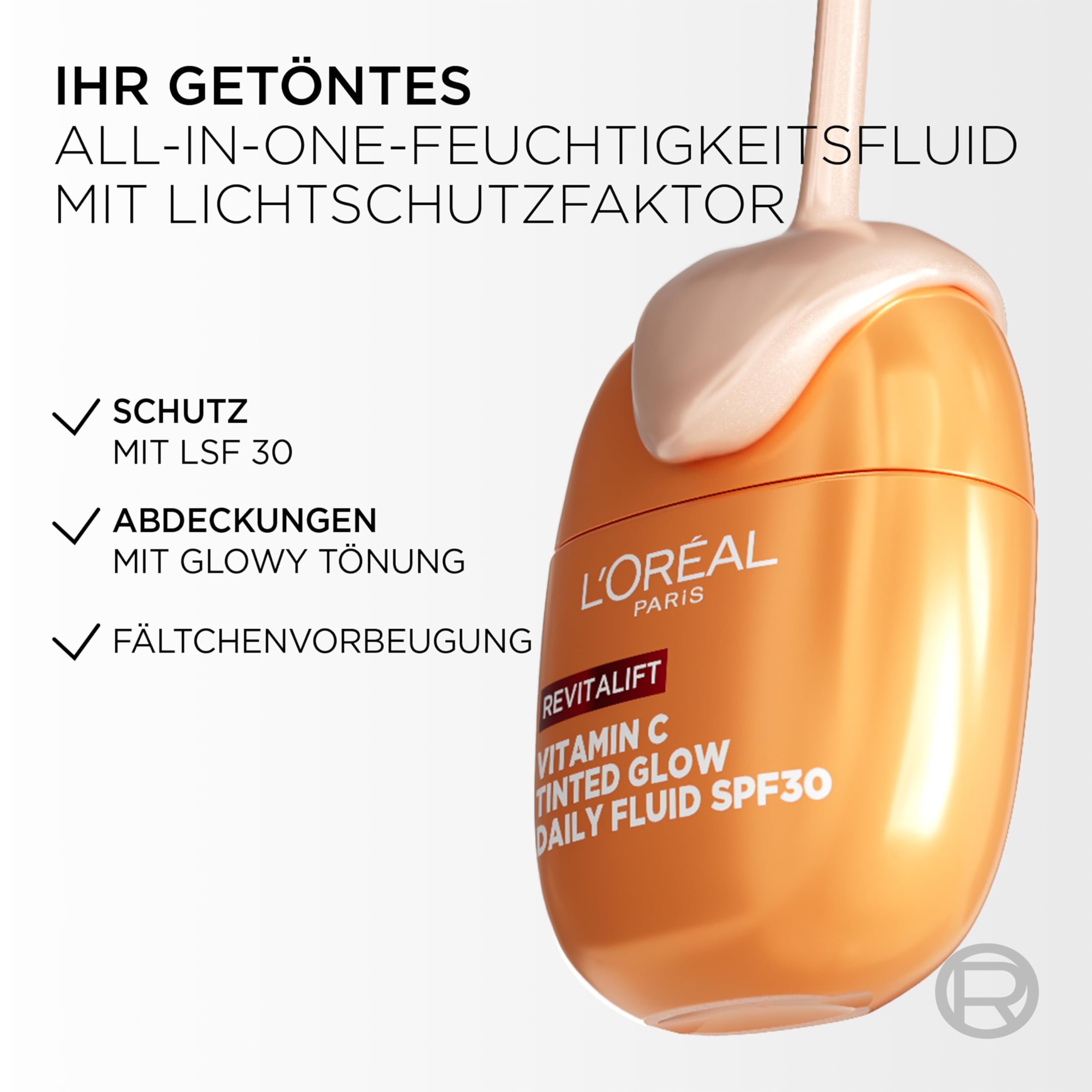 L'Oréal Paris Bundle: Getöntes Vitamin C Fluid (LSF 30) für Glow & Lumi Bronze Stick (100 Sunkissed Rose) für ein natürliches Sonnen-Finish. Perfektes Glow-Duo für strahlenden Teint.