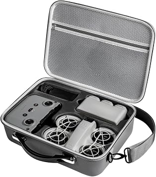 DJI Neo, Mini Drone with 4K UHD Camera for Adults, 135g Self Flying Drone that Follows You, Palm Takeoff, Stabilized Video, Bundle with Carrying Case and 20 Foldable Landing Pad (Combo)