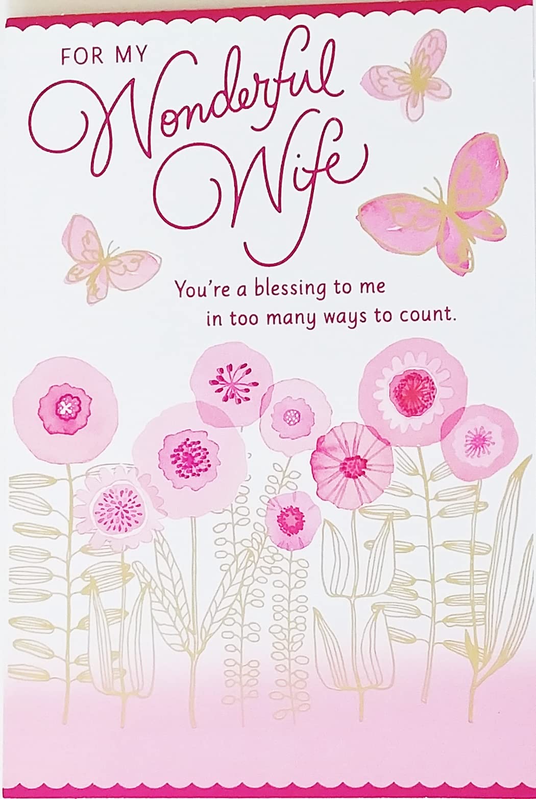 Amazon.com : Greeting Card For My Wonderful Wife Religious Christian Happy Birthday with Butterflies - You're A Blessing To Me In Too Many Ways To Count : Office Products amazon-com-greeting-card-for-my-wonderful-wife-religious-christian-happy-birthday-with-butterflies-you-re-a-blessing-to-me-in-too-many-ways-to-count-office-products